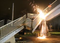 Naechtlicher Brueckenabriss In Jena 13